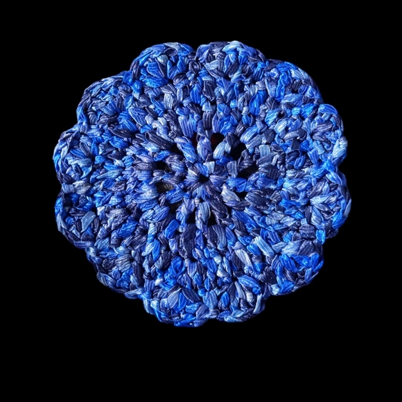 Set Of 3 Ribbon Doilies Handmade Crochet - Picture 2 of 2